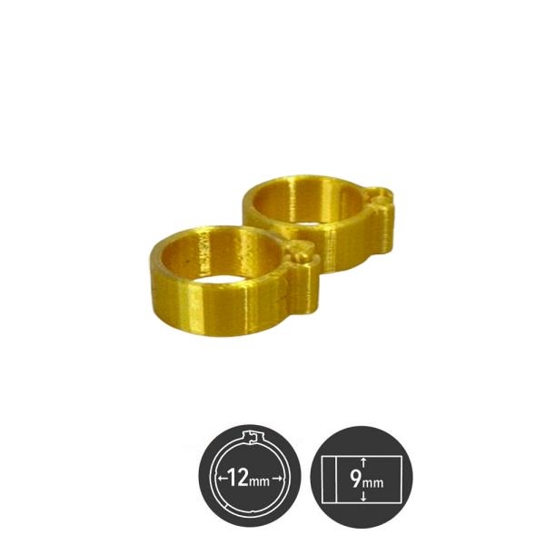 JELÖLŐ GYŰRŰ 12 mm GOLD 20 db/csomag